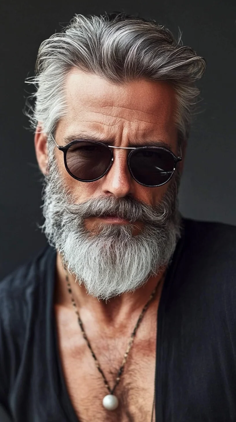 Timeless Elegance: Embrace the Distinguished Look of Silver Hair and Bold Accessories
