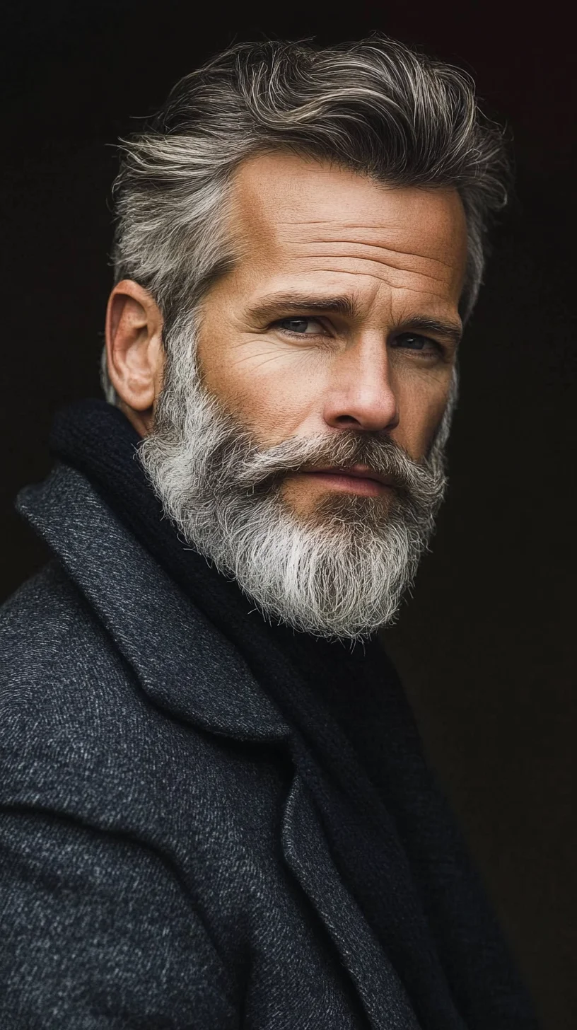 Timeless Elegance: Embrace the Sophistication of Silver Hair and Beard