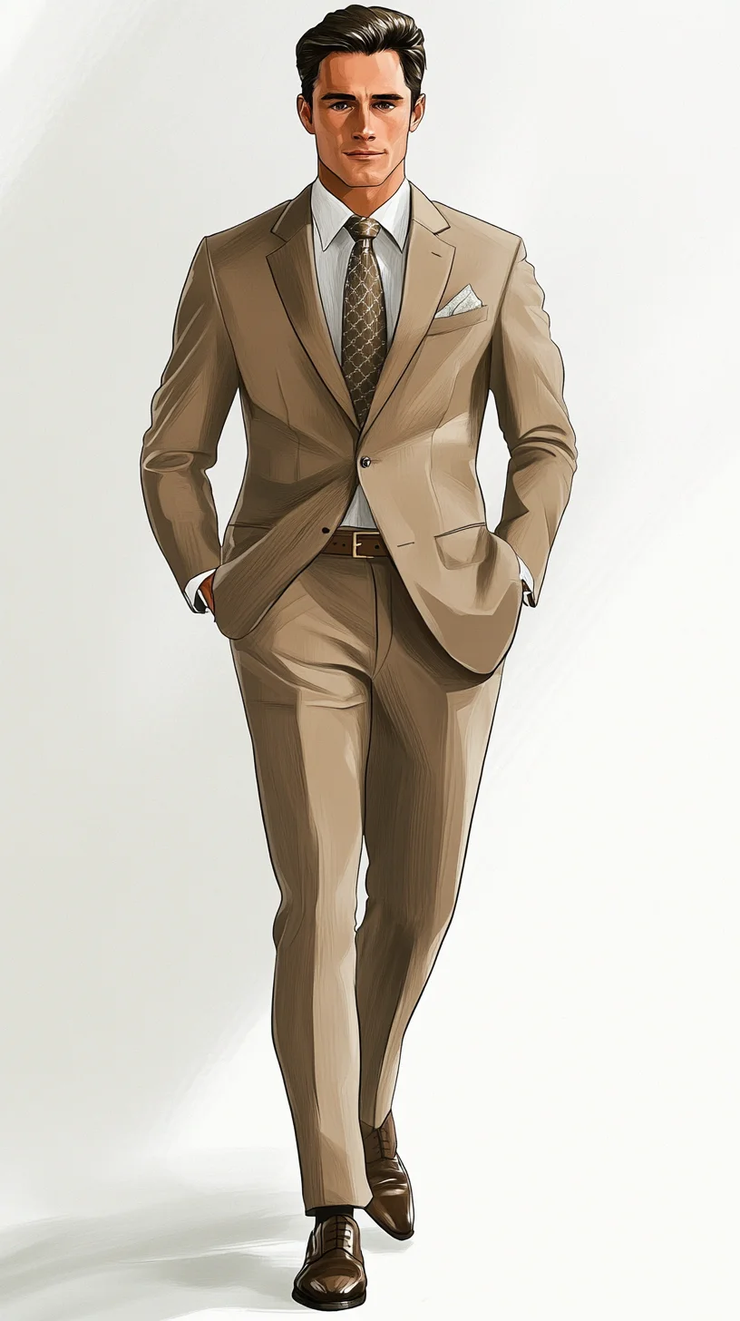 Timeless Elegance: Mastering the Art of the Classic Beige Suit
