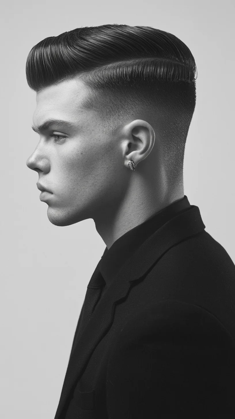 Timeless Elegance: The Sleek Pompadour for a Sharp, Sophisticated Look