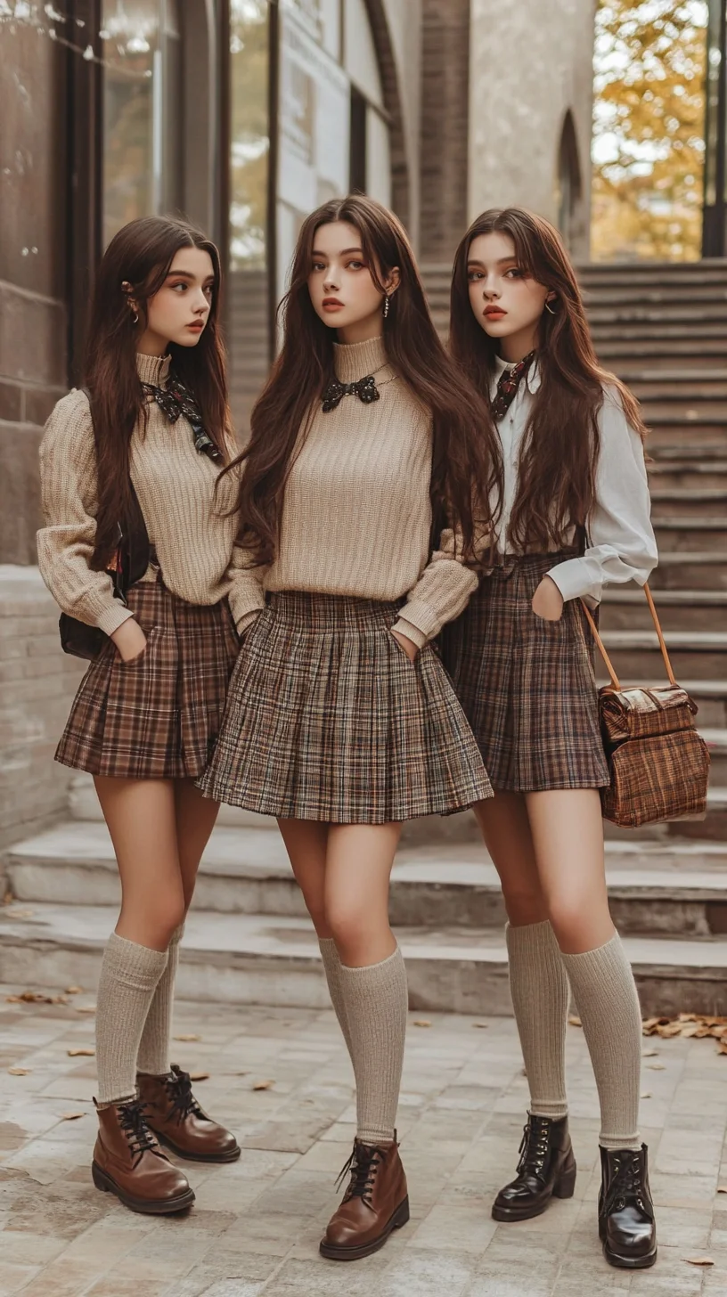 Timeless Plaid: Elevate Your Wardrobe with Classic Layered Autumn Styles