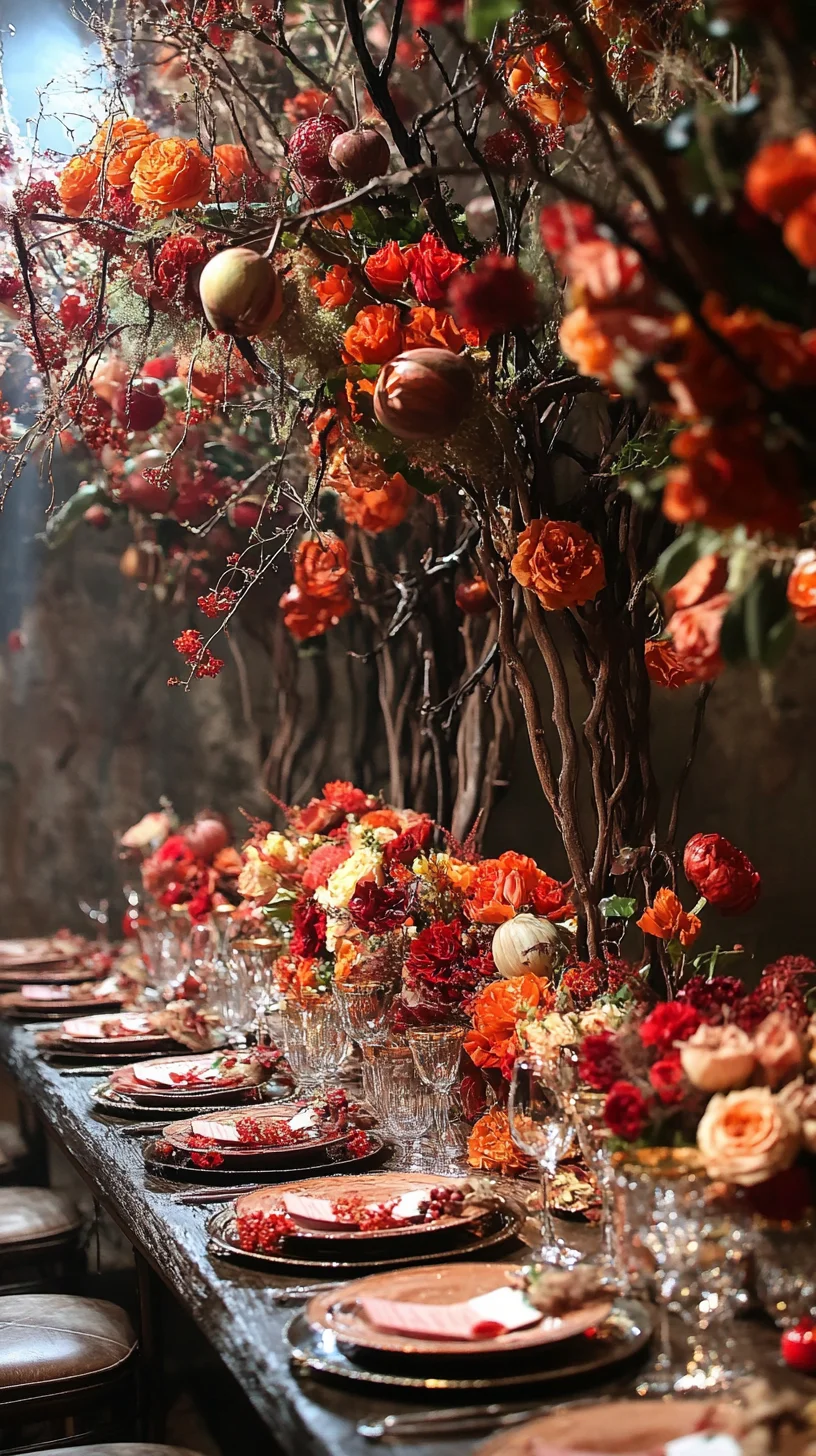 Transform Your Dining Experience with a Luxurious Autumn Floral Display
