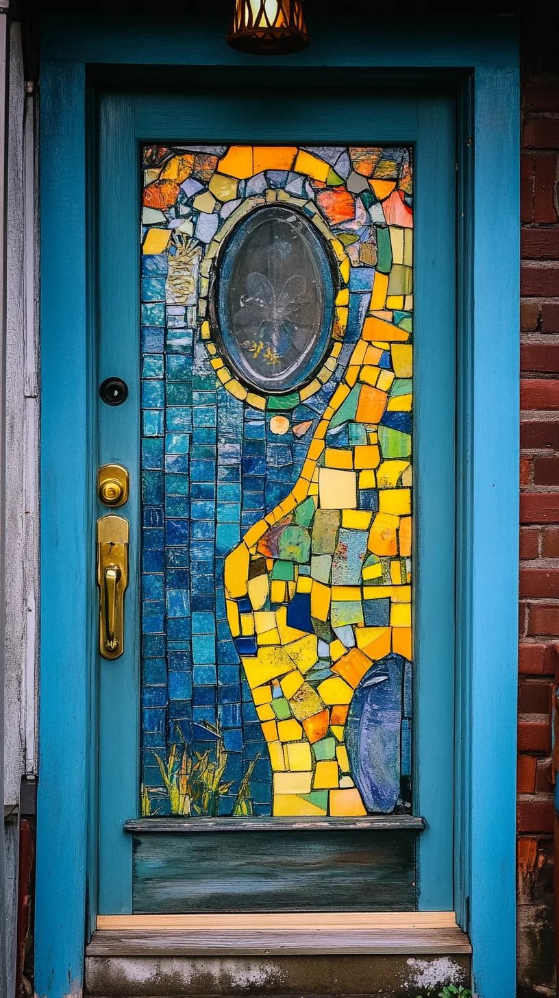 Transform Your Entrance with Vibrant Mosaic Style for a Unique First Impression
