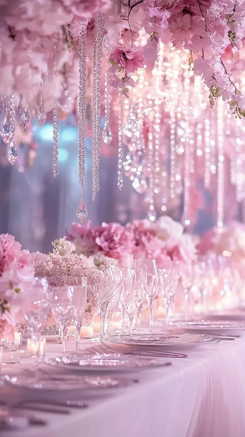 Transform Your Space with Ethereal Floral Elegance and Sparkling Glamour