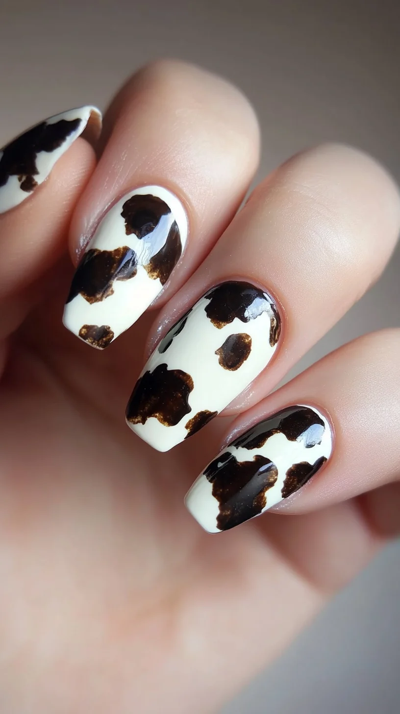 Trendy Cow Print Nails: A Chic Farmhouse Vibe for Every Occasion