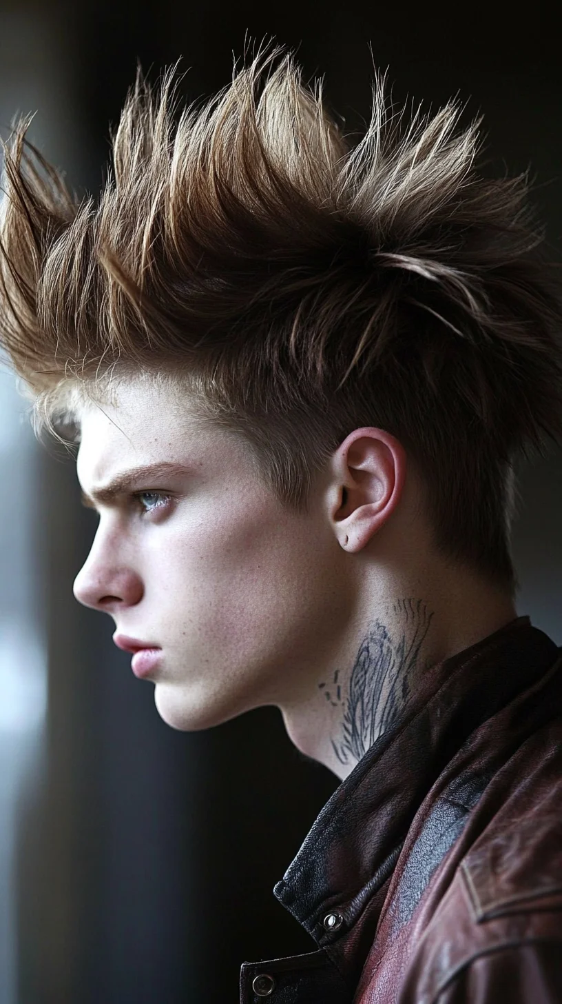 Unleash the Rebel: Bold Spiked Hair That Makes a Statement