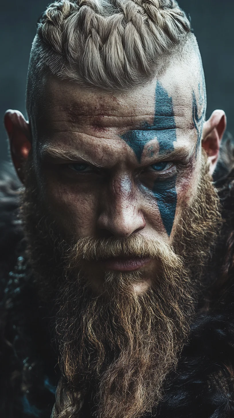 Unleash Viking Vibes: The Bold Long Beard with Braid Accents