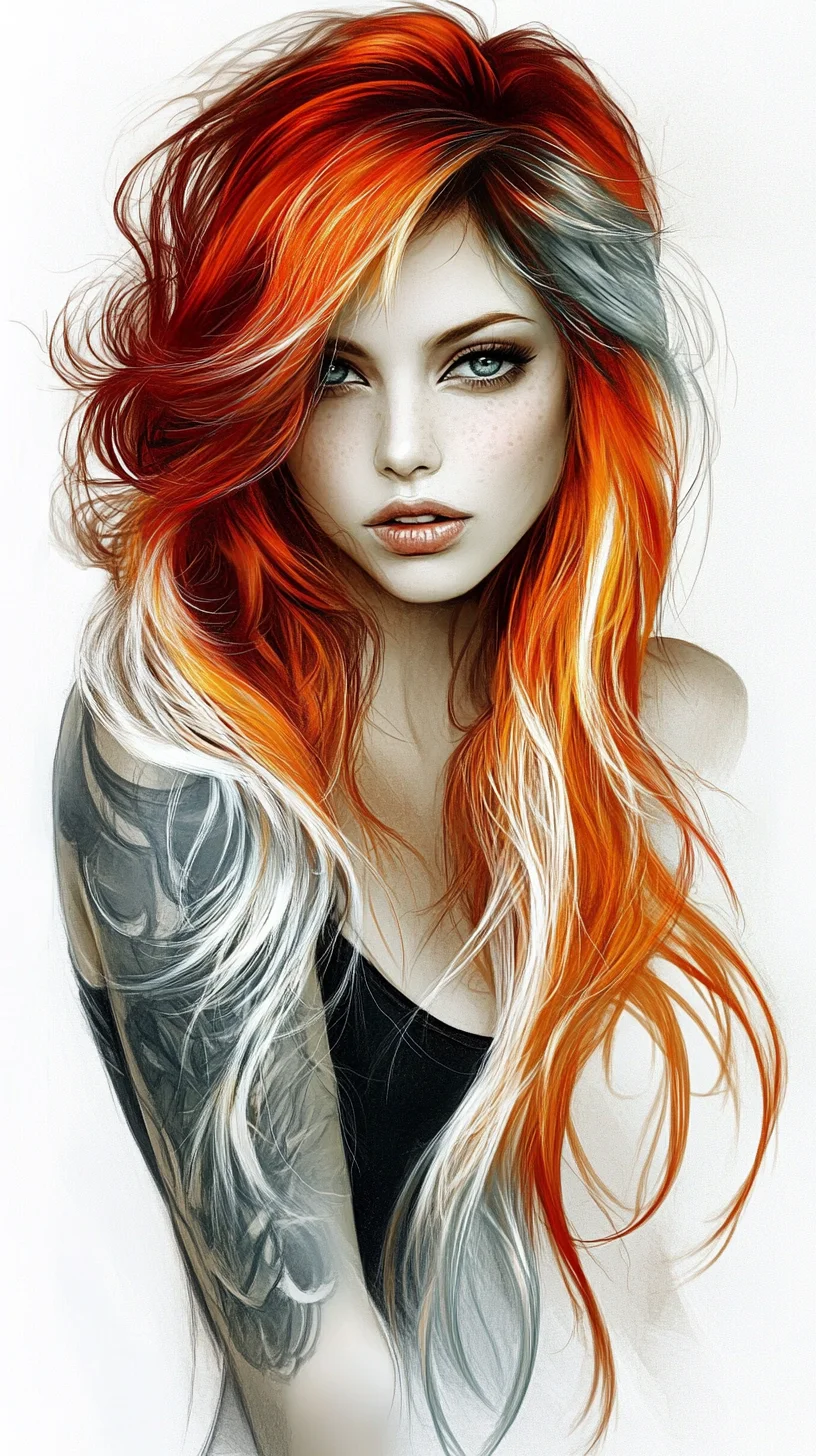 Unleash Your Bold Side with Fiery Ombre Waves