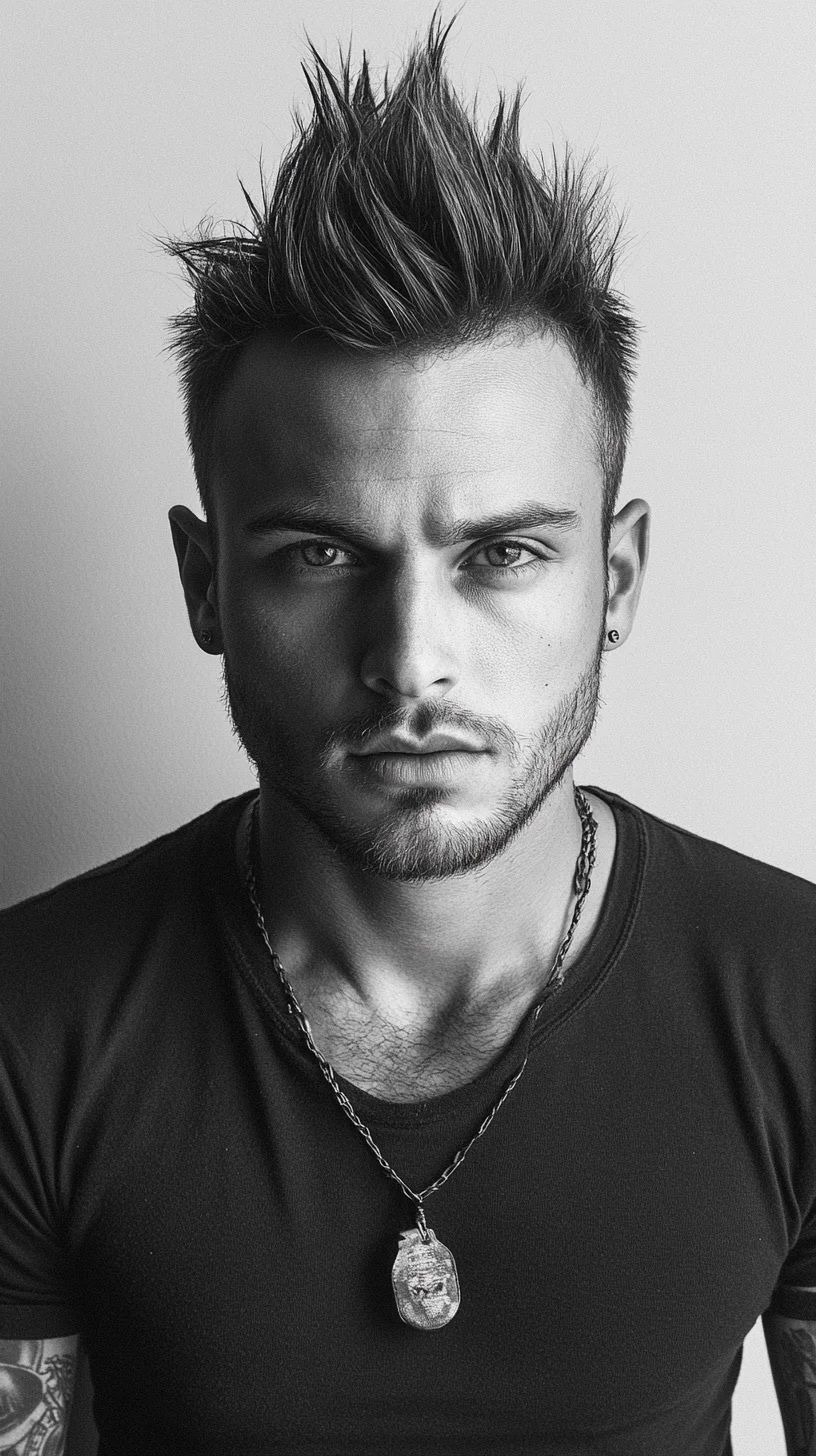 Unleash Your Boldness: The Edgy, Textured Spiked Hairstyle