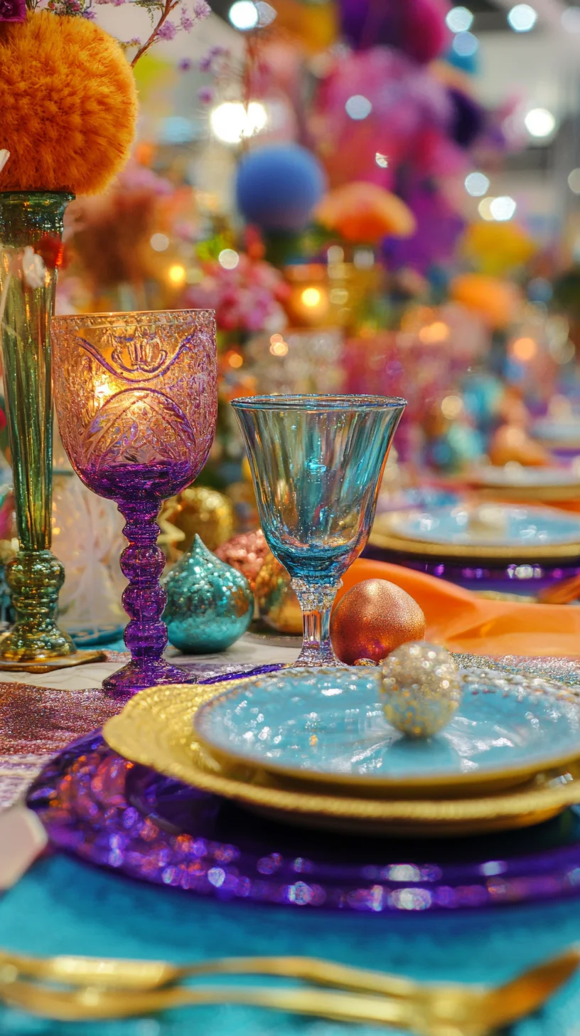 Vibrant Glamour: Transform Your Space with Eclectic Colors and Textures