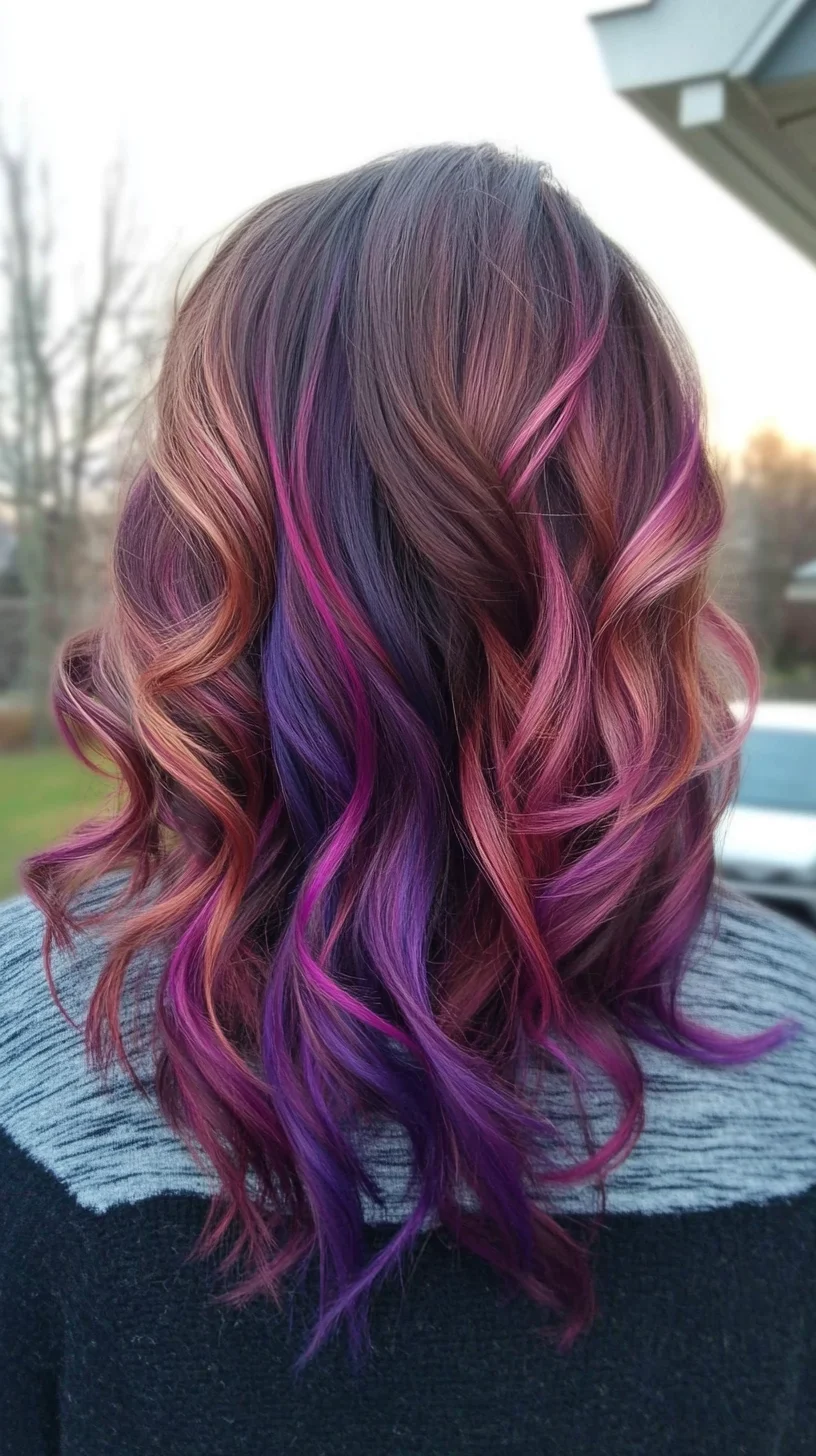 Vibrant Waves: Embrace the Bold Beauty of Multicolored Curls