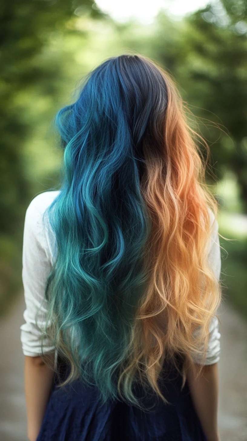 Vivid Ombre Waves: Splash of Color Transforming Your Look