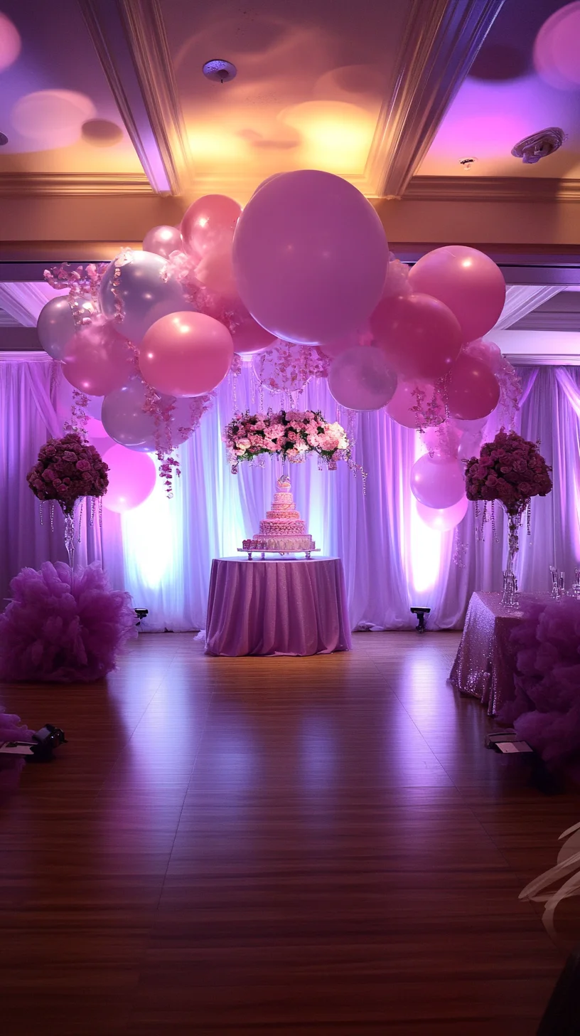 Whimsical Elegance: Transform Your Space with Dreams of Pink Balloons and Florals