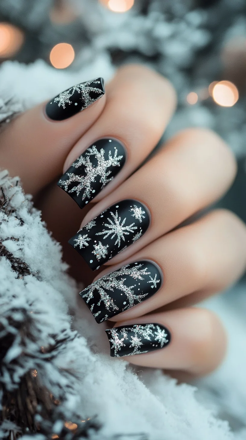 Winter Wonderland: Sparkling Snowflake Nail Art for a Chic Seasonal Look